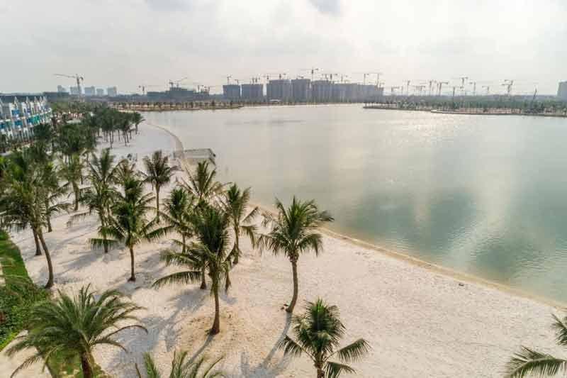 Tổng quan biển hồ nước ngọt Vinhomes Ocean Park - Hồ Ngọc Trai