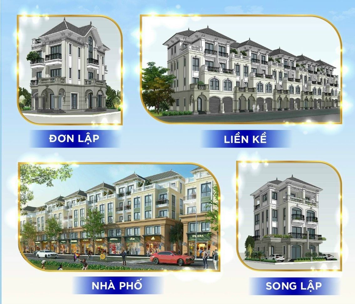 Các loại hình sản phẩm tại vinhomes ocean park 2