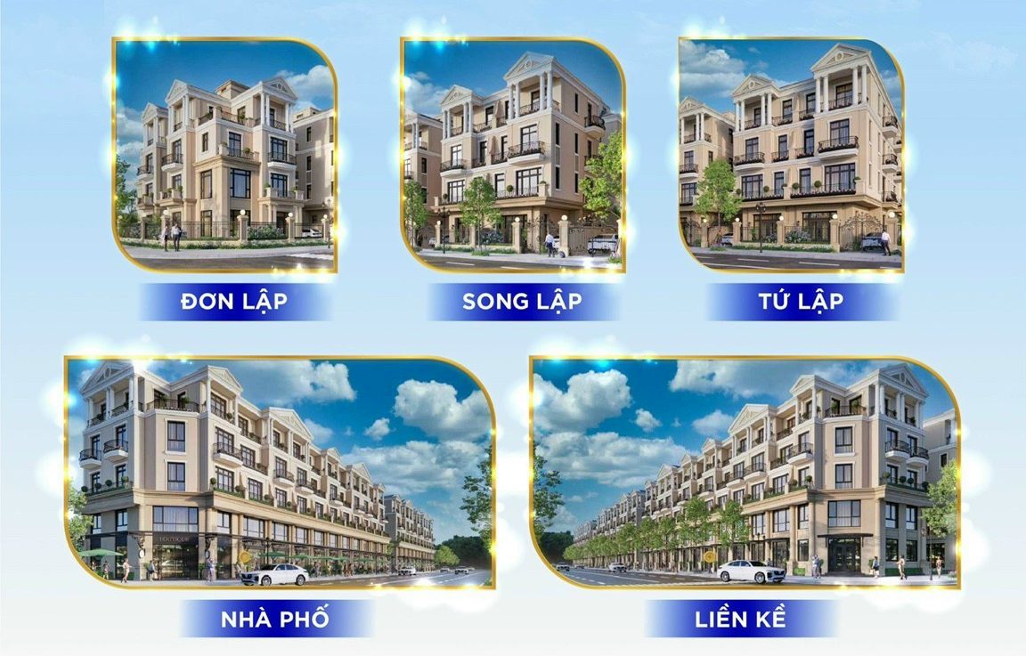 Các loại hình sản phẩm tại vinhomes ocean park 2