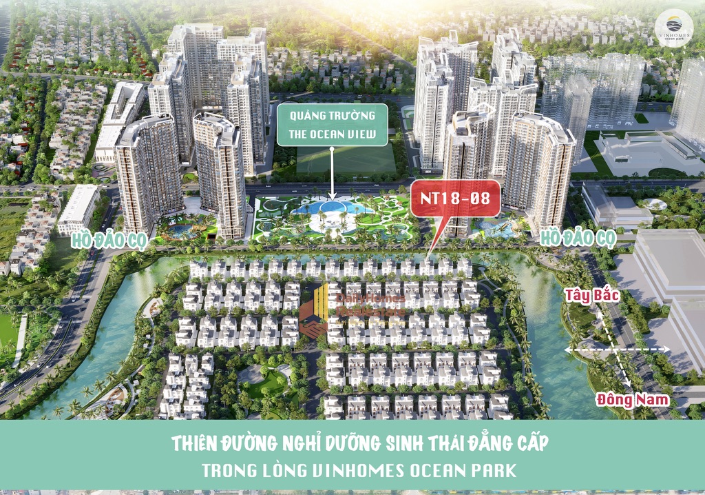 Đơn Lập NT18-08 view “Hồ Đảo Cọ” Ngọc Trai