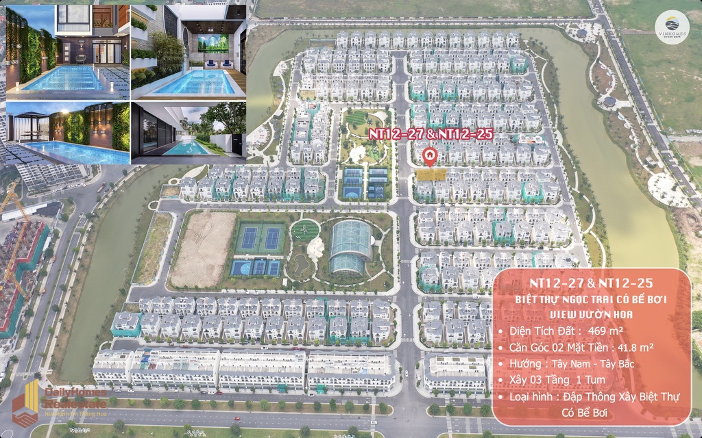 Siêu Biệt thự [NT12-25,27] tọa độ kim Cương Giữa Lòng đảo Ngọc Trai Vinhomes Ocean Park